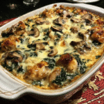 Creamy Chicken Spinach Mushroom Casserole Recipe