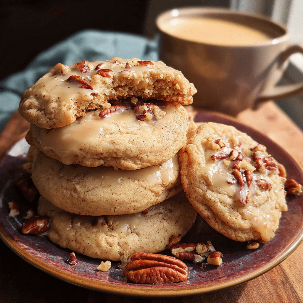 Maple Pecan Cookies with Brown Butter