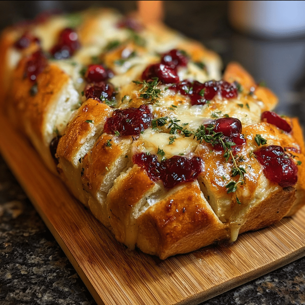 Cranberry Brie Pull-Apart Bread