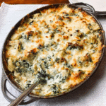 High Protein Spinach Artichoke Bake