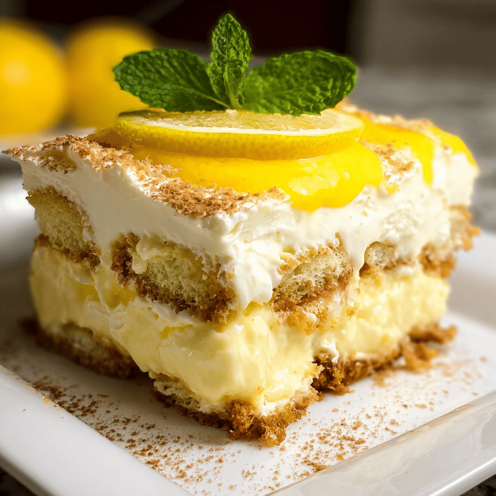 Creamy Lemon Tiramisu Recipe