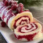 Raspberry Swirl Christmas Roll