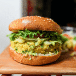 Smashed Chickpea Avocado Dill Pickle Sandwiches