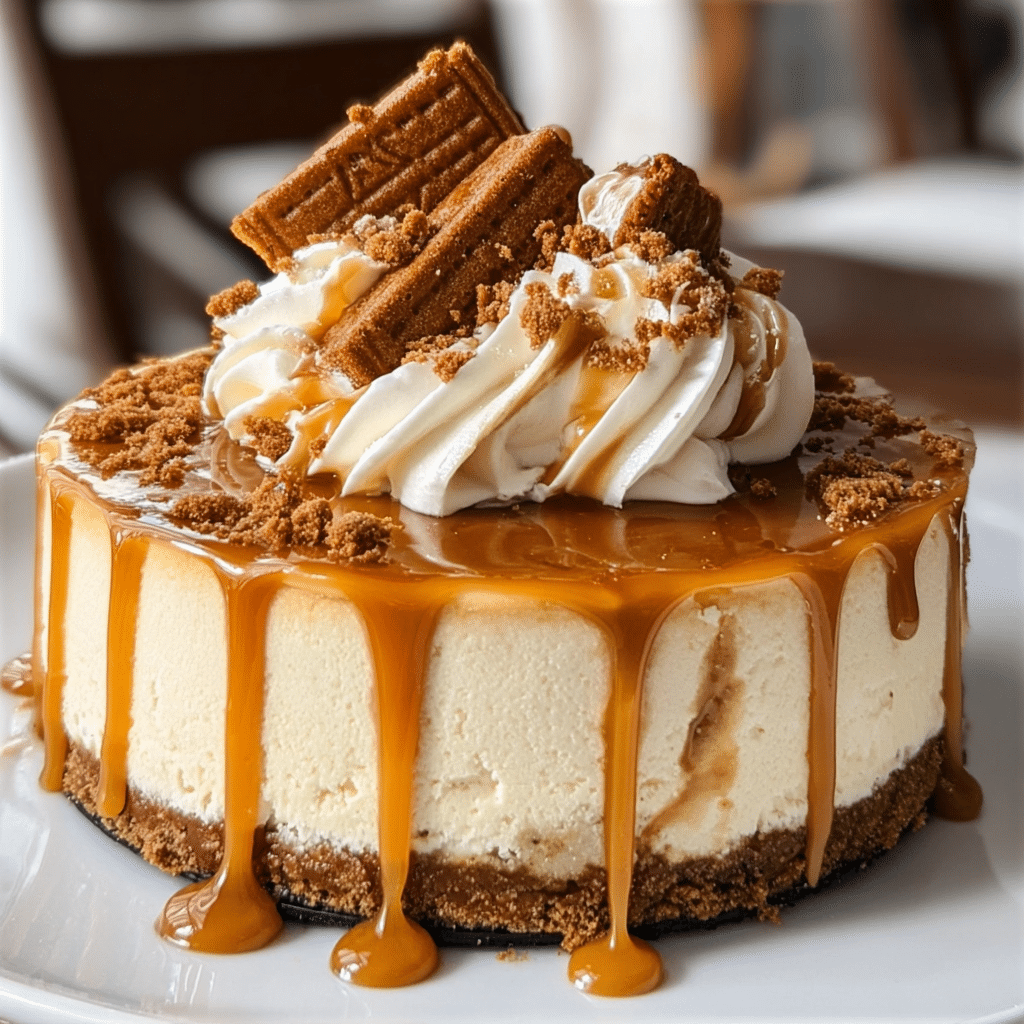 Irresistible Biscoff Salted Caramel Cheesecake