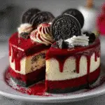 Red Velvet Oreo Cheesecake