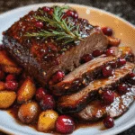 Cranberry Balsamic Roast Beef