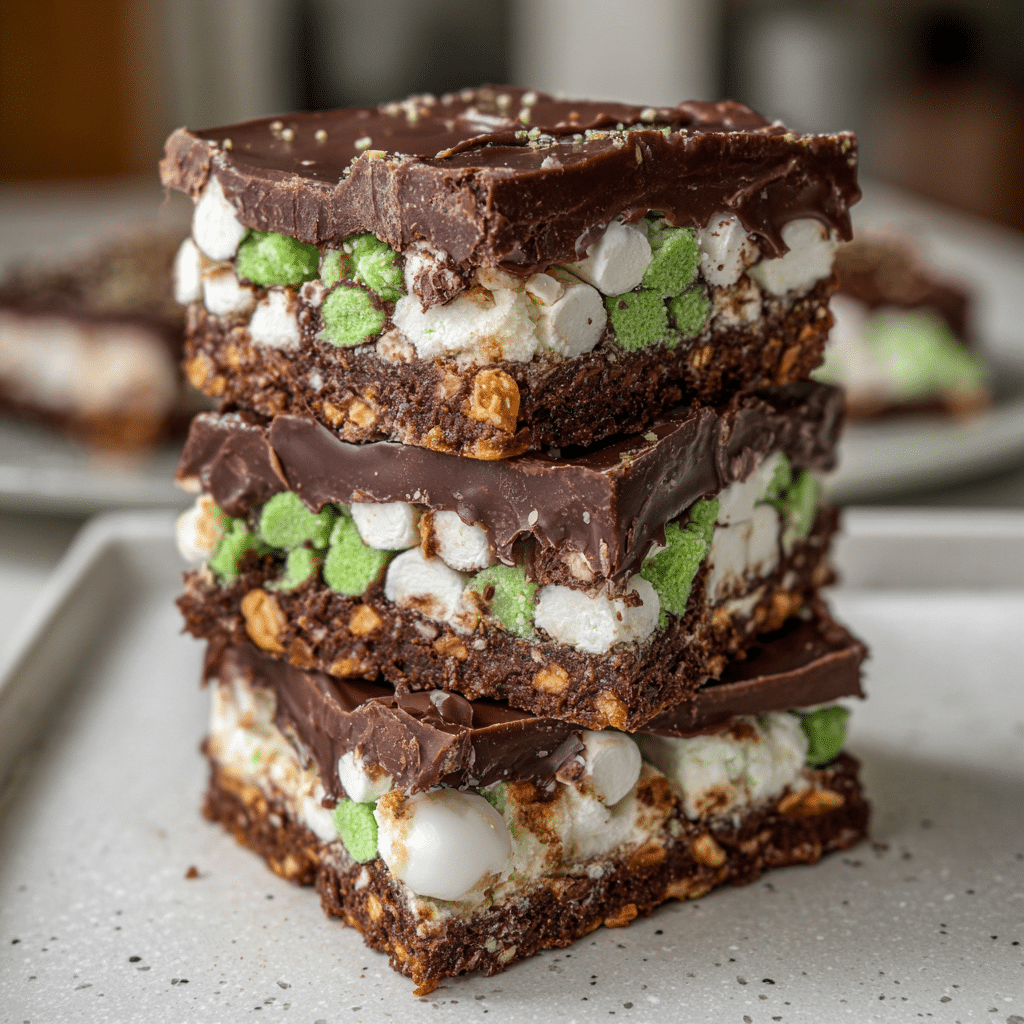 Triple-Decker Choc-Mint Rocky Road