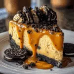 Pumpkin Butterscotch Cheesecake with Oreo Crust