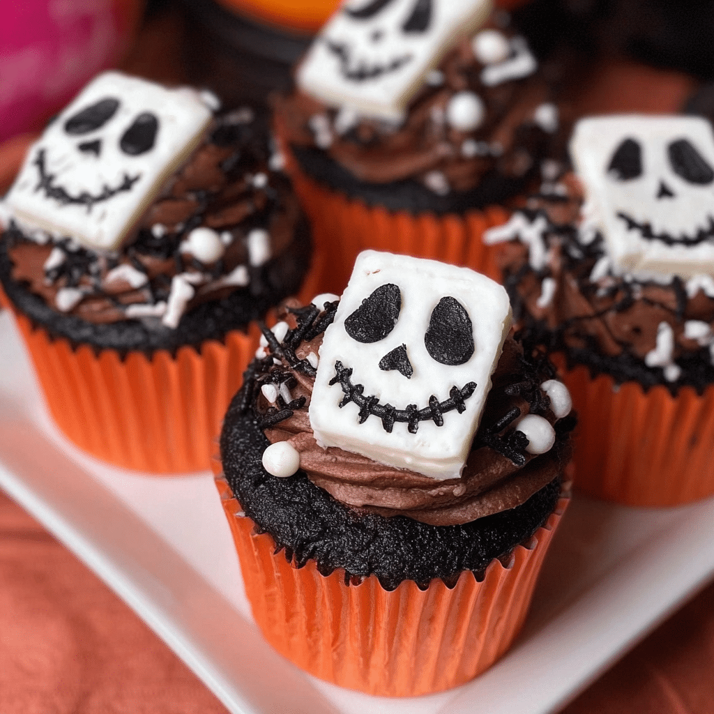 Spooky Skeleton Cupcakes