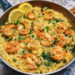 Creamy Shrimp Scampi With Orzo