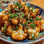 Sweet and Spicy Baked Cauliflower