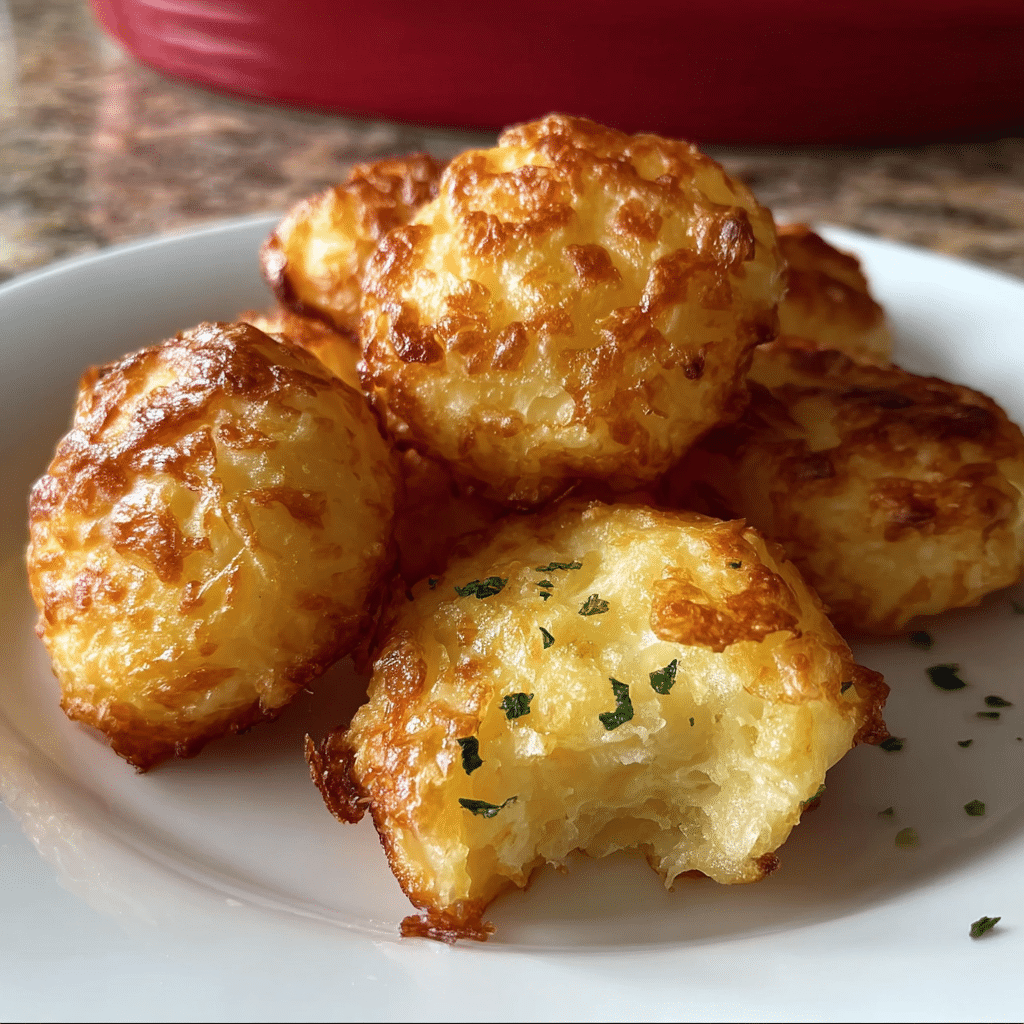Crispy Mashed Potato Cheese Puffs