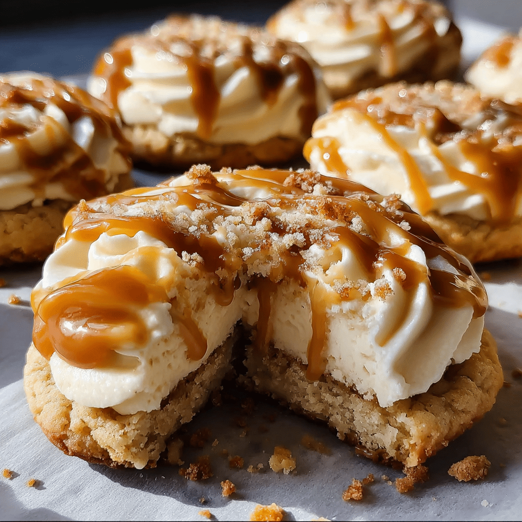 Irresistible Salted Caramel Cheesecake Cookies