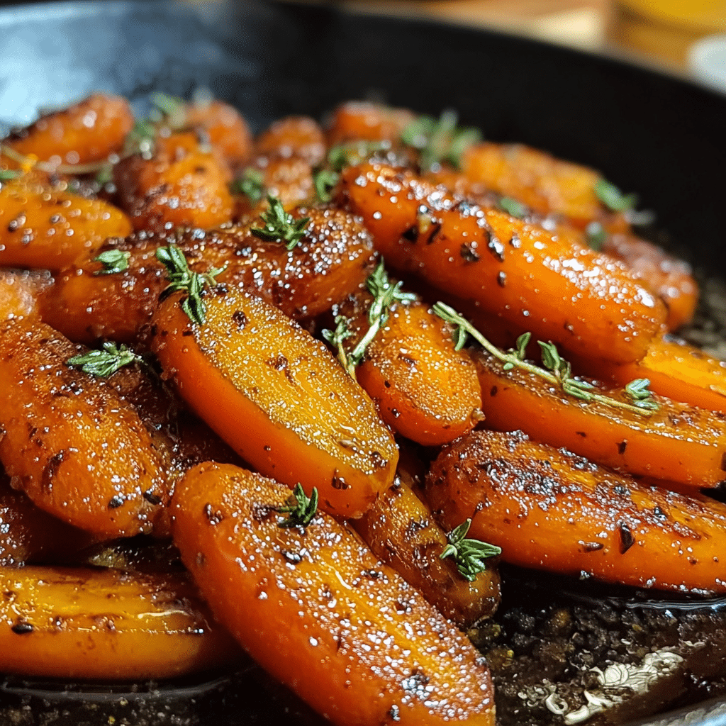 Maple Glazed Carrots with Thyme