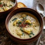 Creamy Lemony Tuscan Artichoke Soup Recipe