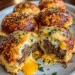 Garlic Parmesan Cheeseburger Bombs