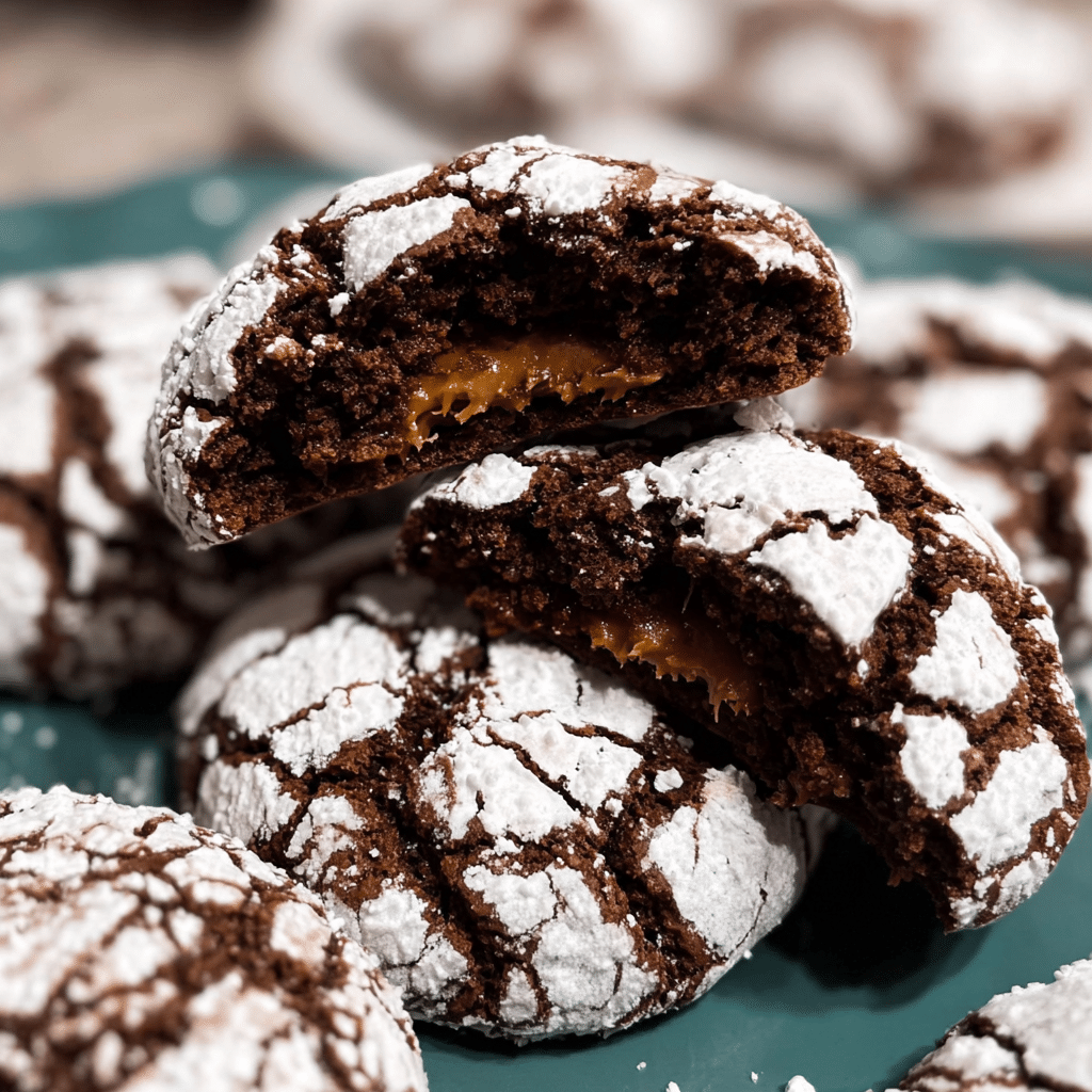 Chocolate Crinkle Cookies with Reese’s Peanut Butter Filling – The Ultimate Soft & Gooey Treat