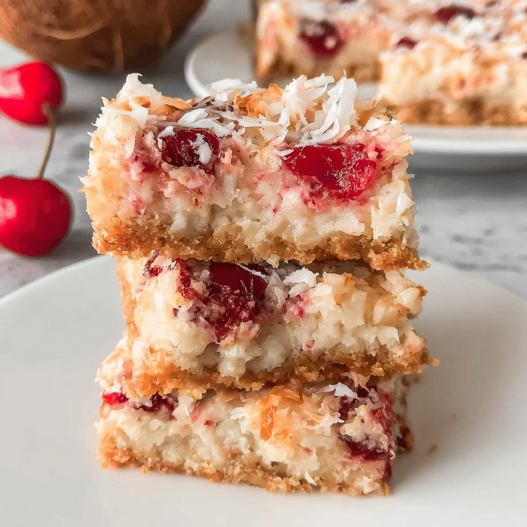 Cherry Coconut Magic Bars