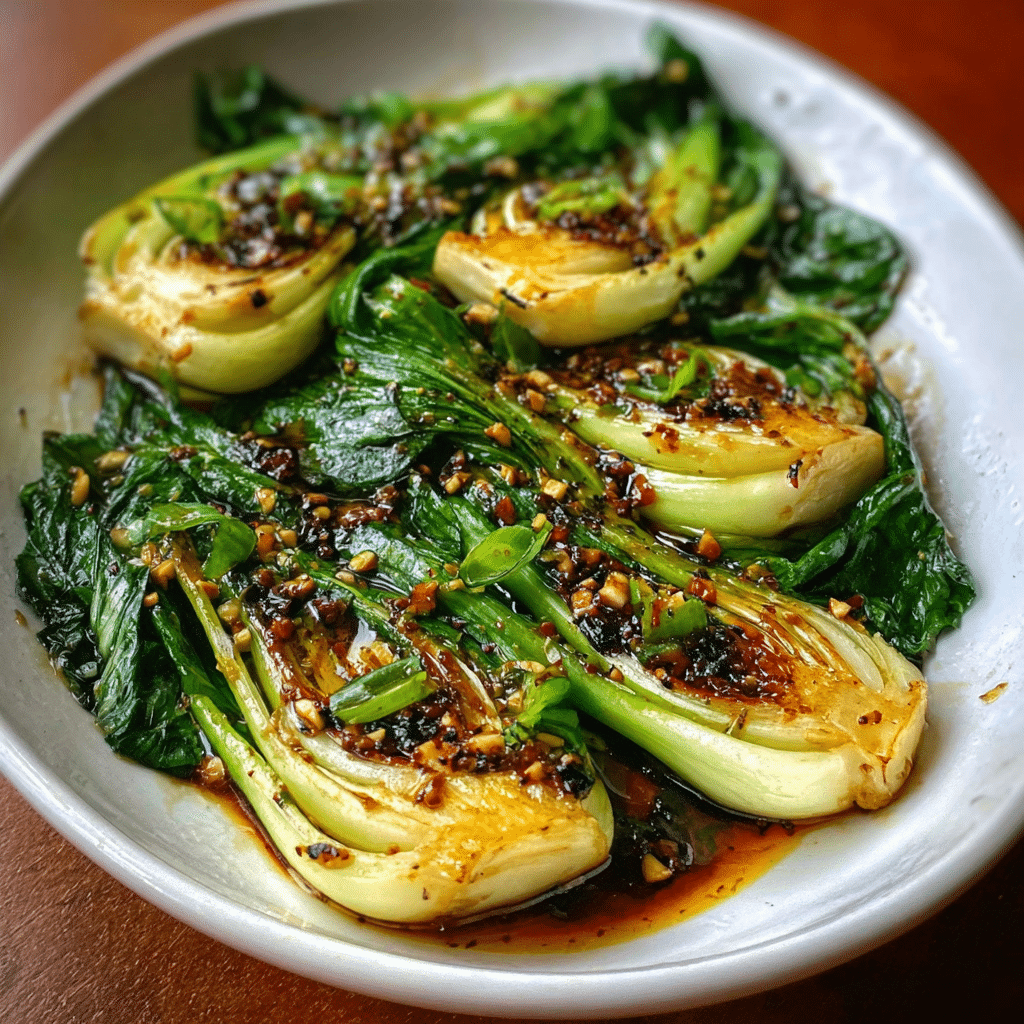 Quick Bok Choy with Garlic and Ginger