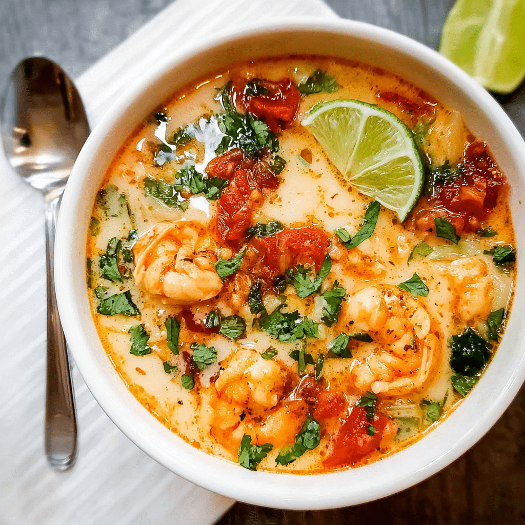 Coconut Soup and Shrimp