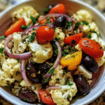 Mediterranean Marinated Cauliflower Salad – A Fresh & Healthy Flavor Explosion