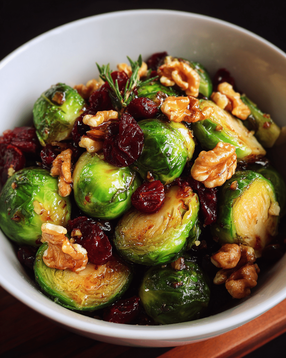Balsamic Glazed Brussels Sprouts: A Festive Holiday Side Dish