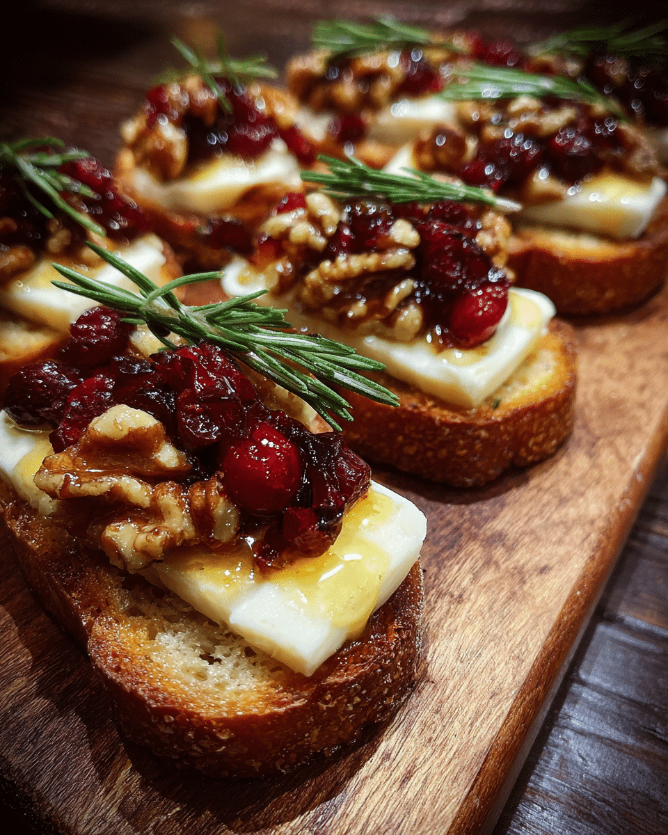 Warm Brie & Cranberry Crostini: 5 Irresistible Bites!