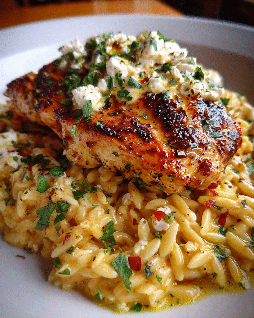 Lemon Butter Dijon Chicken: A Creamy Orzo Dream
