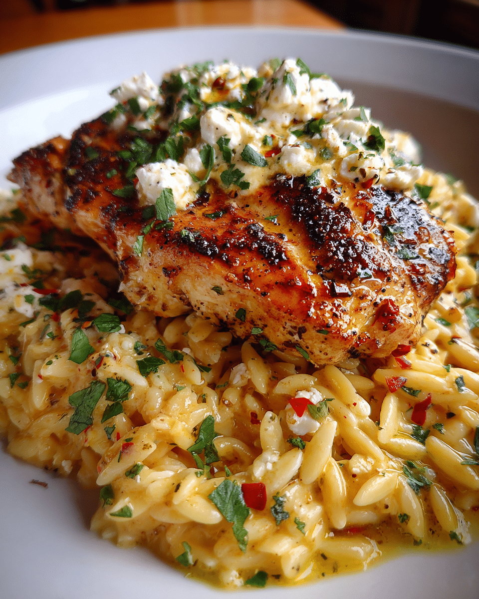 Lemon Butter Dijon Chicken: A Creamy Orzo Dream