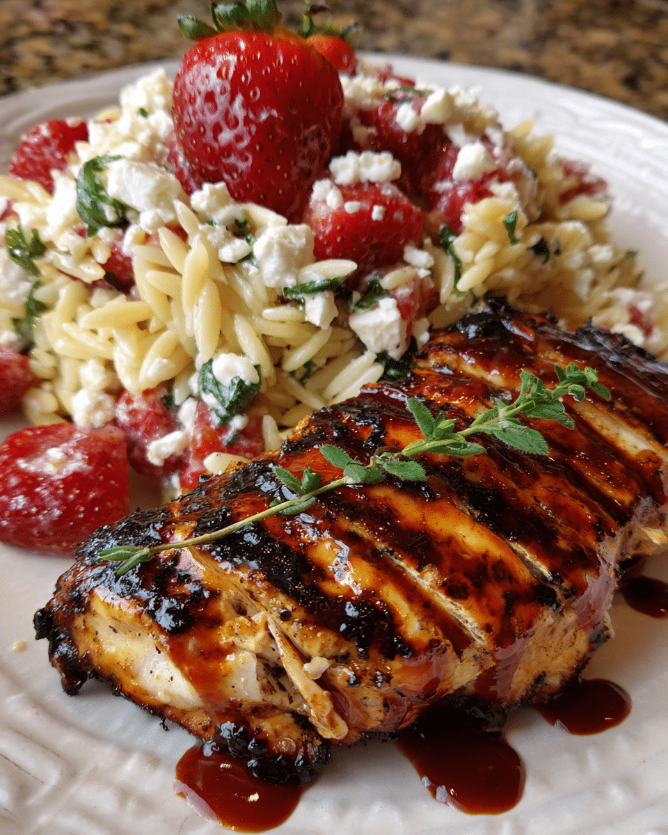 Grilled Chicken with Strawberry Glaze: A Summer Flavor Explosion