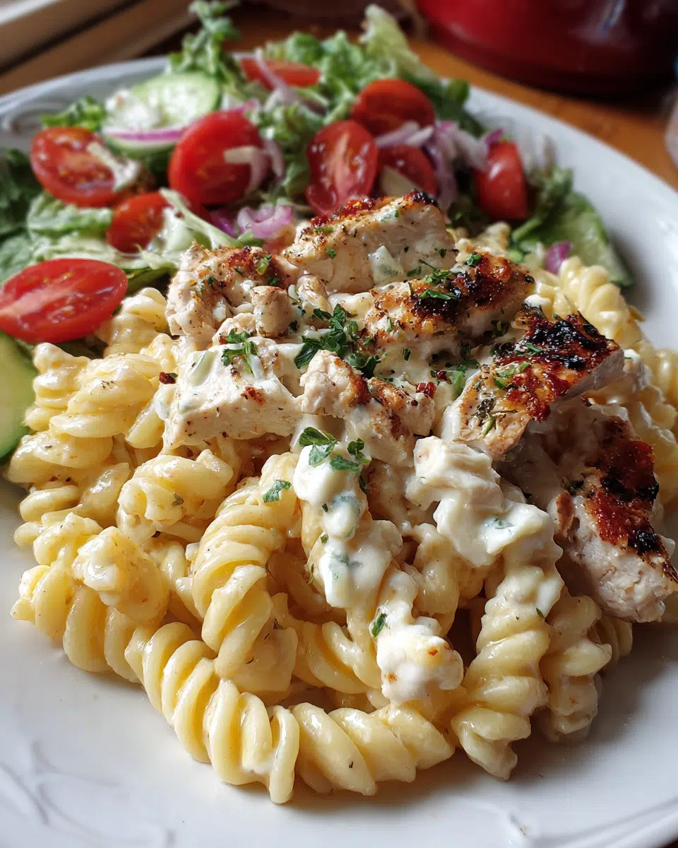 Cottage Cheese Chicken Pasta Salad: Creamy Summer Delight!