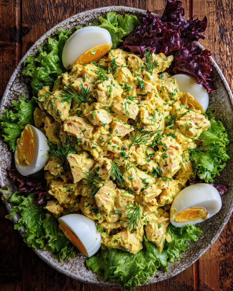 Classic High-Protein Chicken & Egg Salad: Protein Powerhouse!