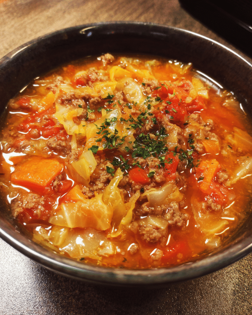 Easy Slow Cooker Cabbage Roll Soup: Cozy Comfort in One Pot!