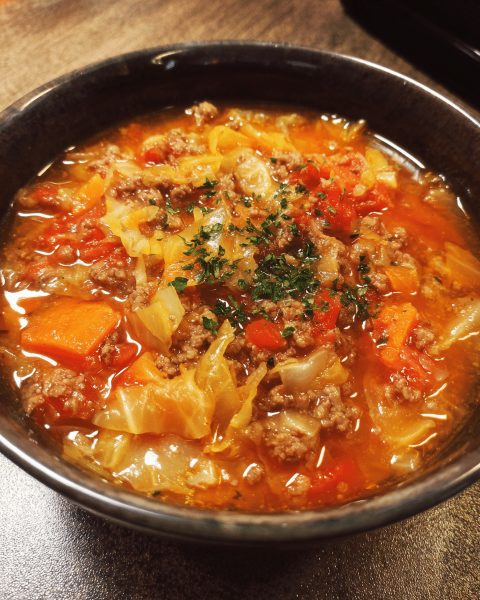 Easy Slow Cooker Cabbage Roll Soup: Cozy Comfort in One Pot!