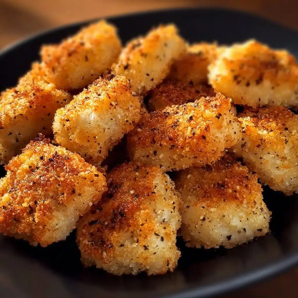 Air Fryer Ranch Crusted Chicken Bites ready to serve