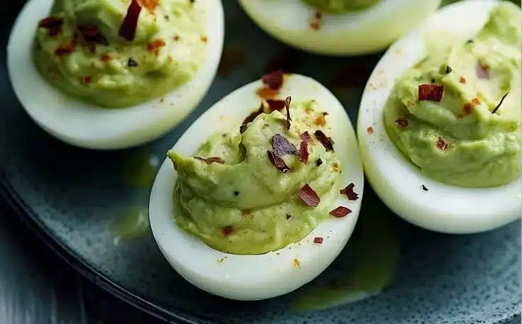 AVOCADO DEVILED EGGS
