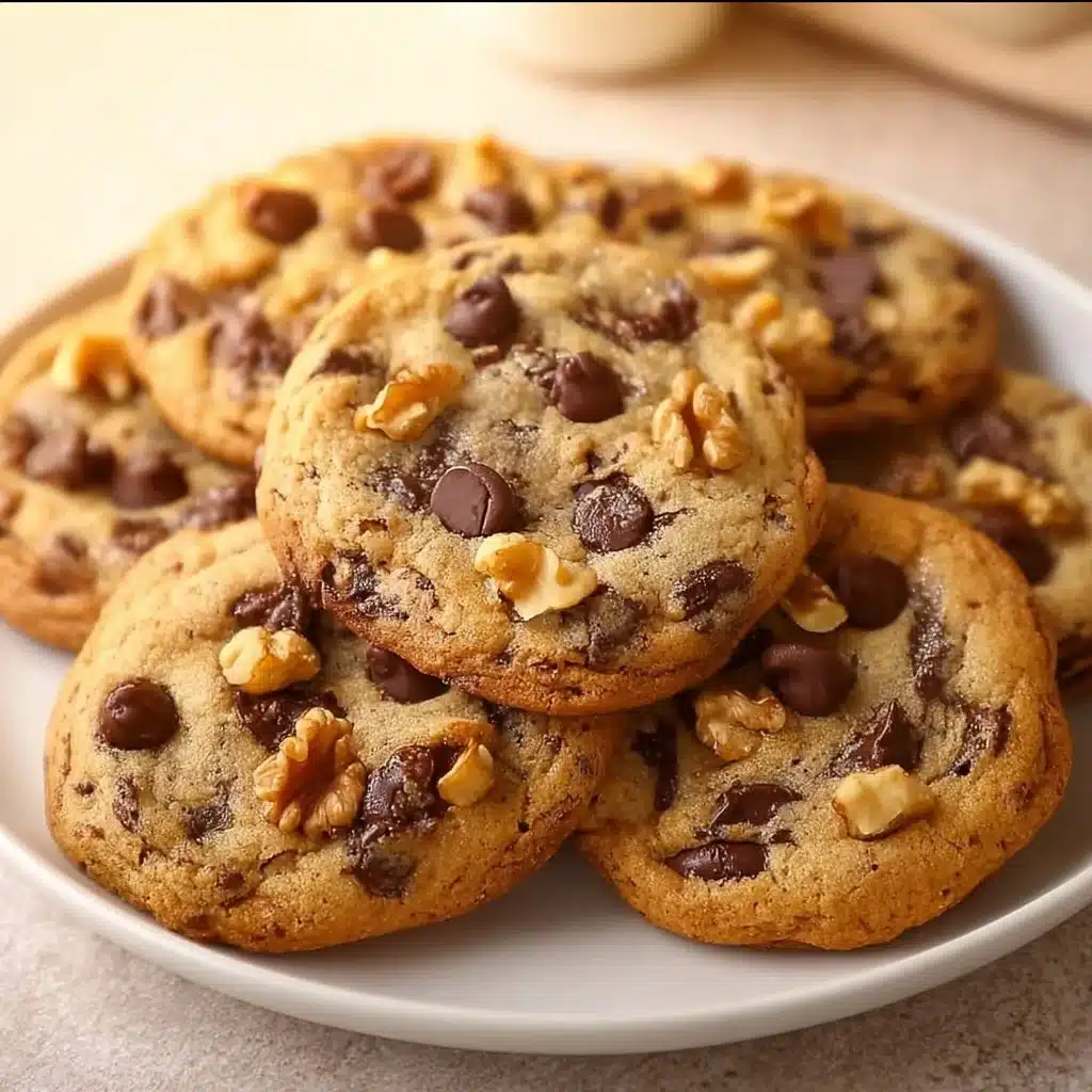 Delicious banana bread chocolate chip cookies baked to perfection