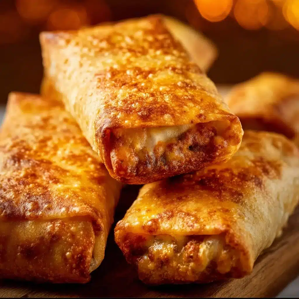 Delicious beef and cheese chimichangas served with salsa.