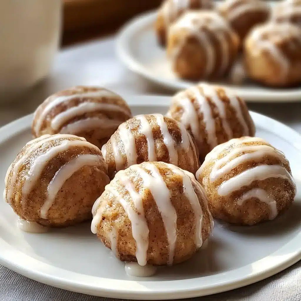Delicious cinnamon roll protein bites ready to be enjoyed as a healthy snack