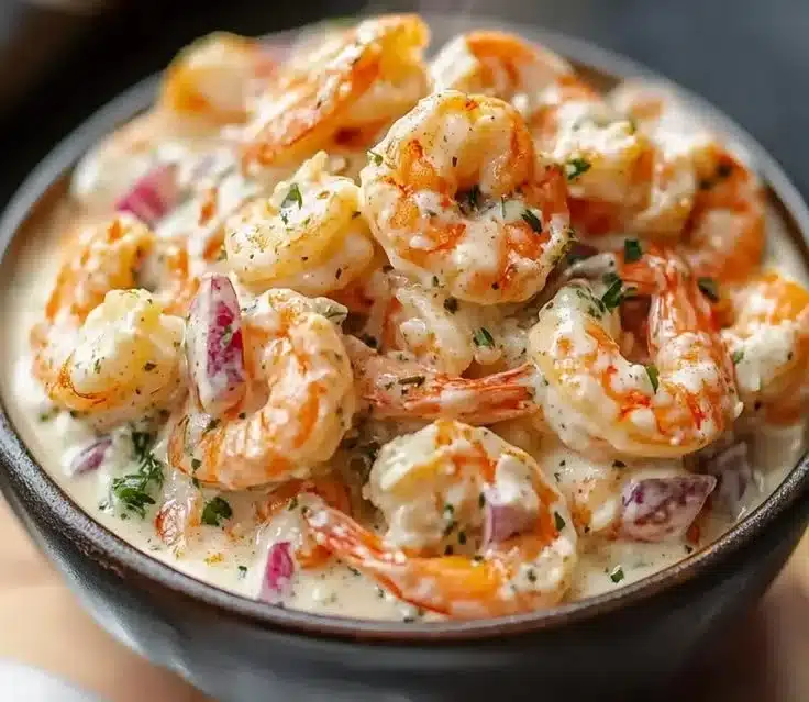 Classic Creamy New York Deli Shrimp Salad That's Simply Delicious