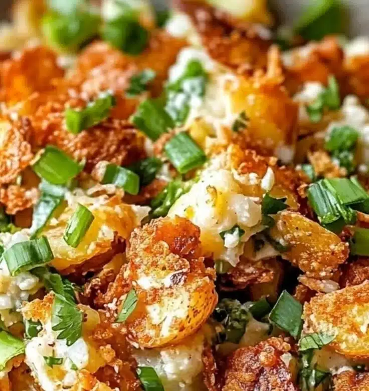 Crispy Smashed Potato Salad