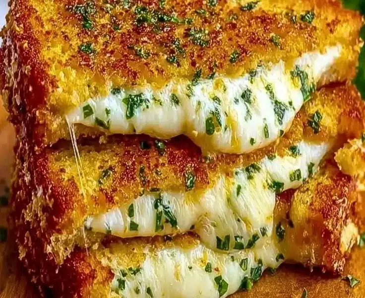 Garlic Bread Grilled Cheese