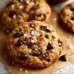 Delicious gluten-free banana cookies on a plate with fresh bananas.