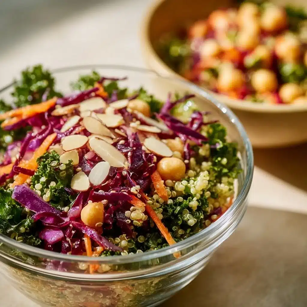 Grain salad with celery and apple cider vinaigrette on a plate