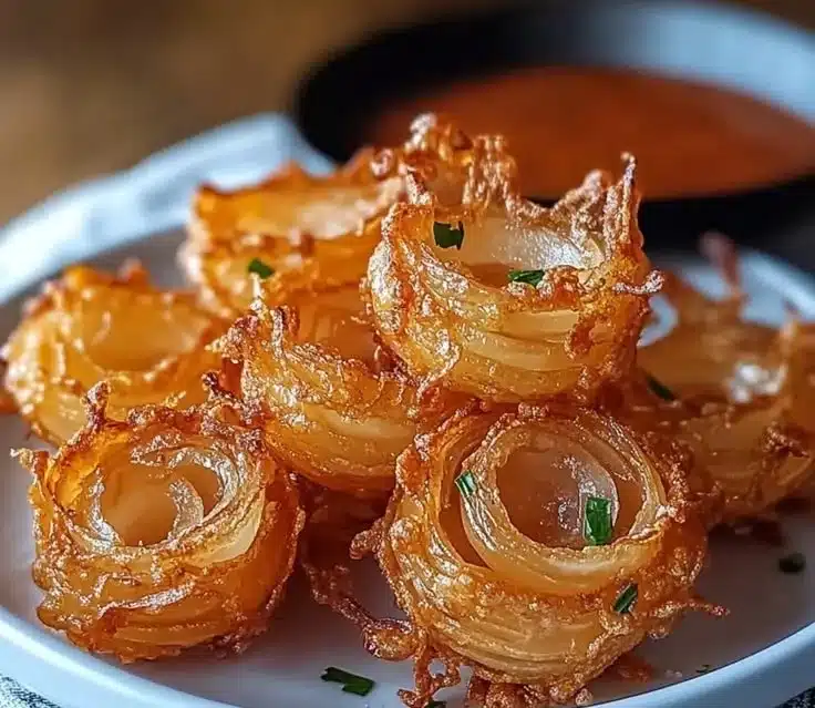 Guilt-Free Air Fryer Crispy Mini Blooming Onions Delight