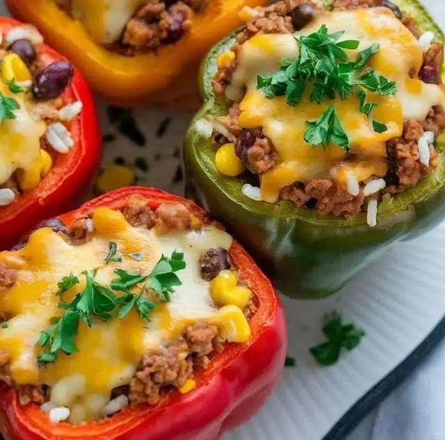 Healthy Taco Stuffed Peppers