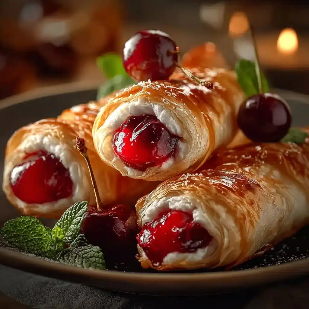 Delicious cherry pie filling wraps for a delightful breakfast option