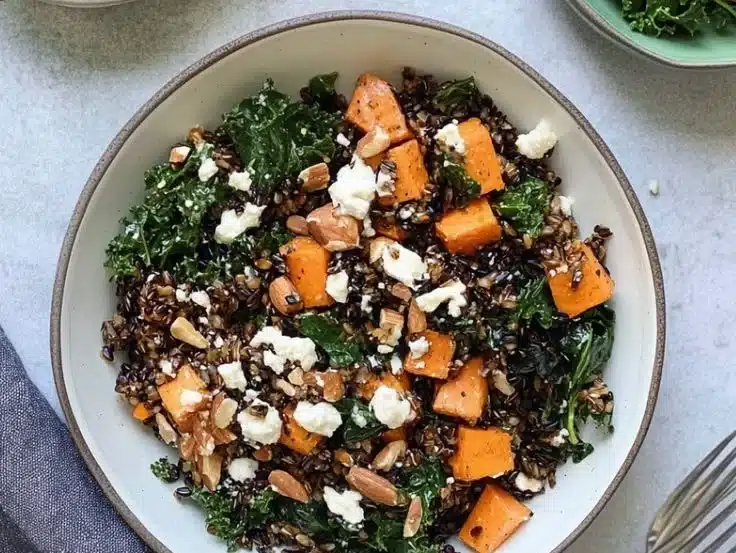 Kale & Sweet Potato Wild Rice Bowl