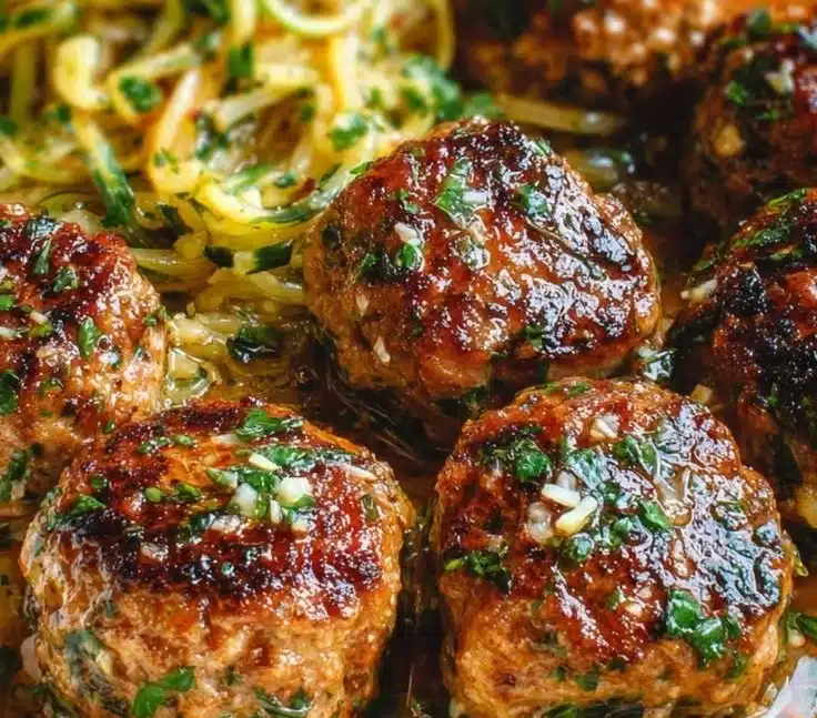 Keto Garlic Butter Meatballs