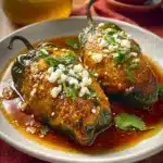 Delicious stuffed peppers filled with rice, meat, and spices.